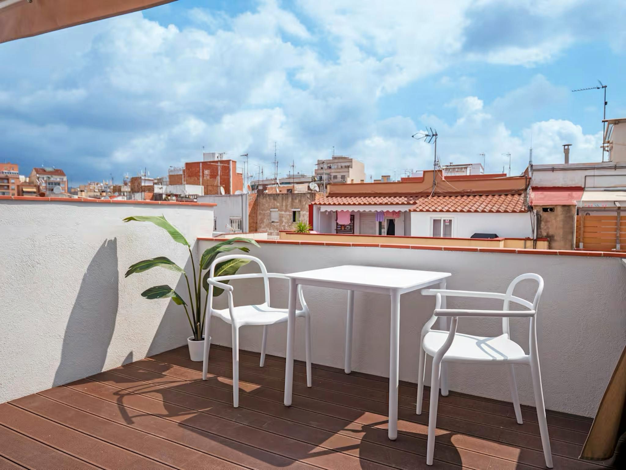 Terrace of Flat to rent in L'Hospitalet de Llobregat  with Air Conditioner, Heating and Furnished