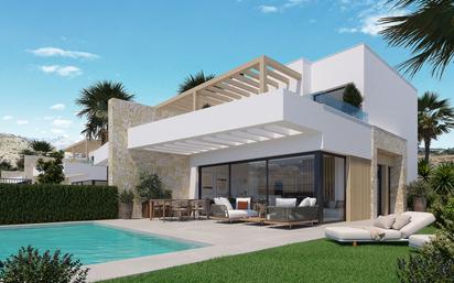 Exterior view of House or chalet for sale in Monforte del Cid  with Air Conditioner, Private garden and Terrace