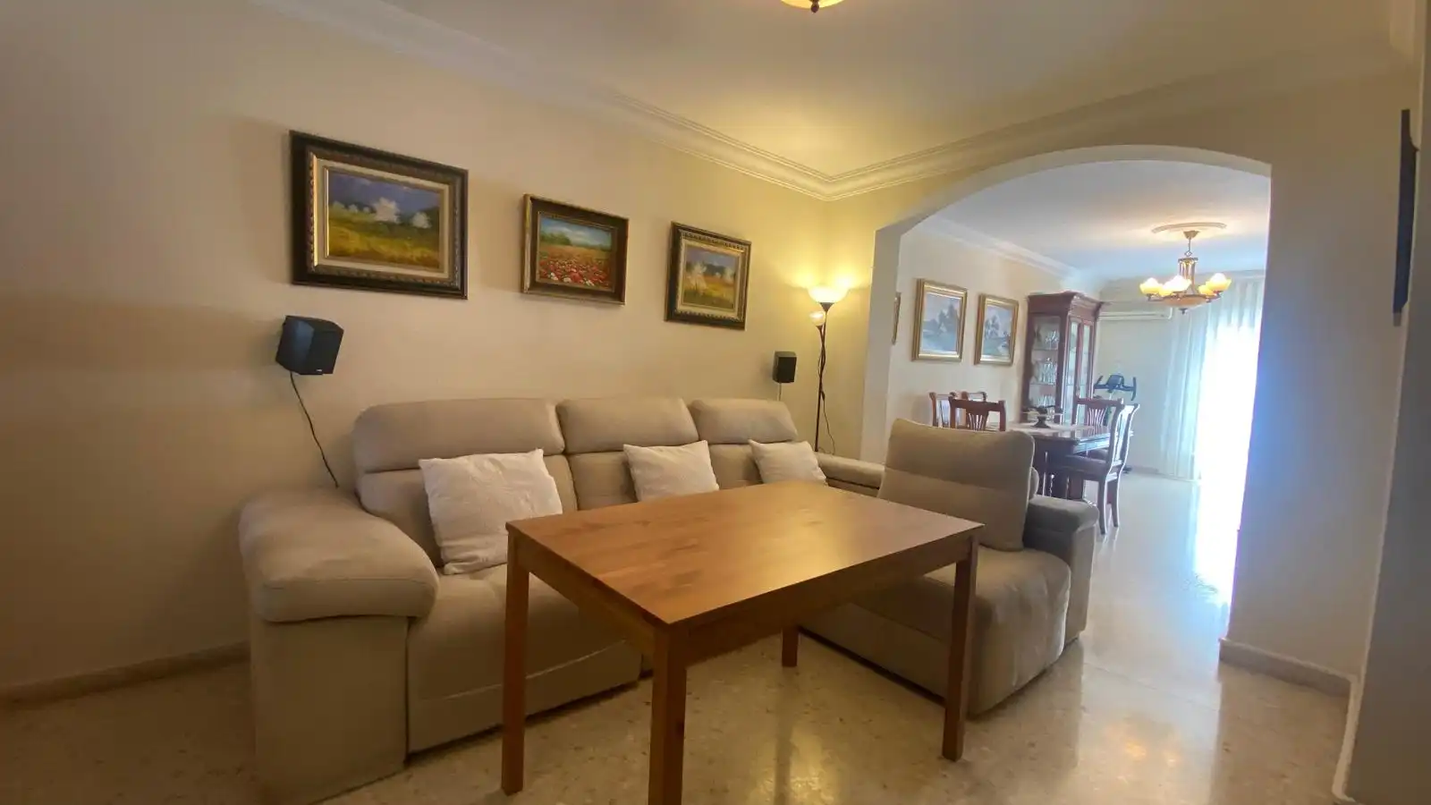 Wohnzimmer von Wohnung zum Verkauf in Alhaurín de la Torre mit Klimaanlage und Möbliert