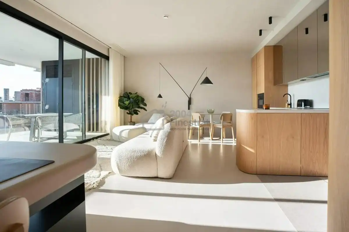 Wohnzimmer von Wohnungen zum Verkauf in Villajoyosa / La Vila Joiosa mit Klimaanlage, Terrasse und Gemeinschaftspool