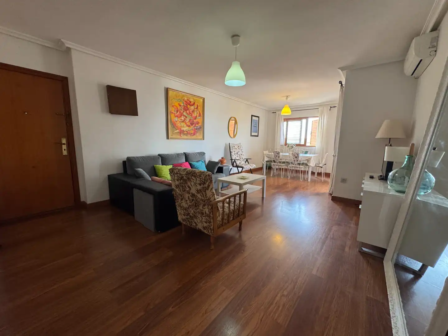 Sala de estar de Piso de alquiler en Santa Pola con Aire acondicionado, Calefacción y Terraza
