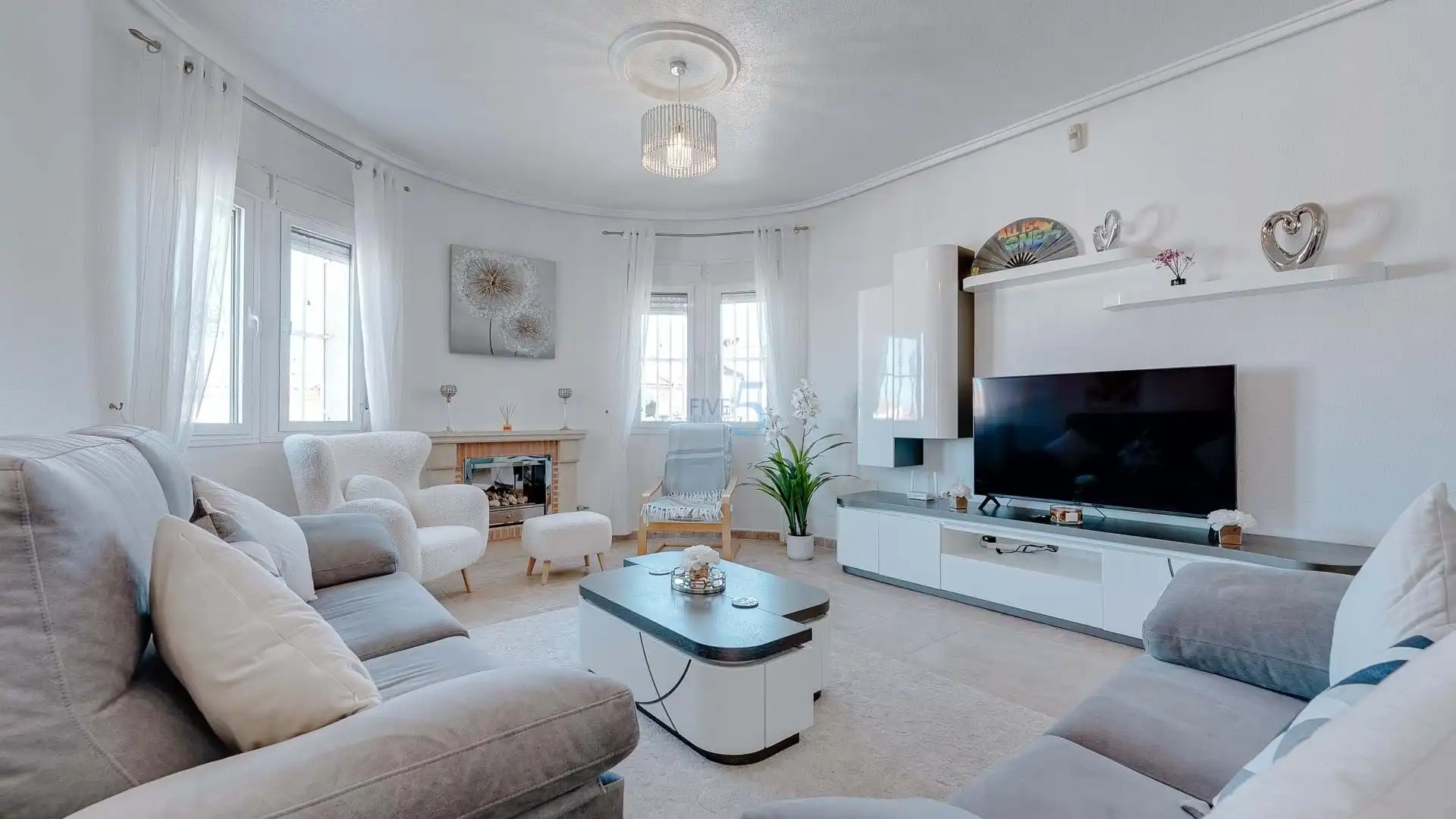 Sala d'estar de Casa o xalet en venda en Rojales amb Aire condicionat, Calefacció i Terrassa