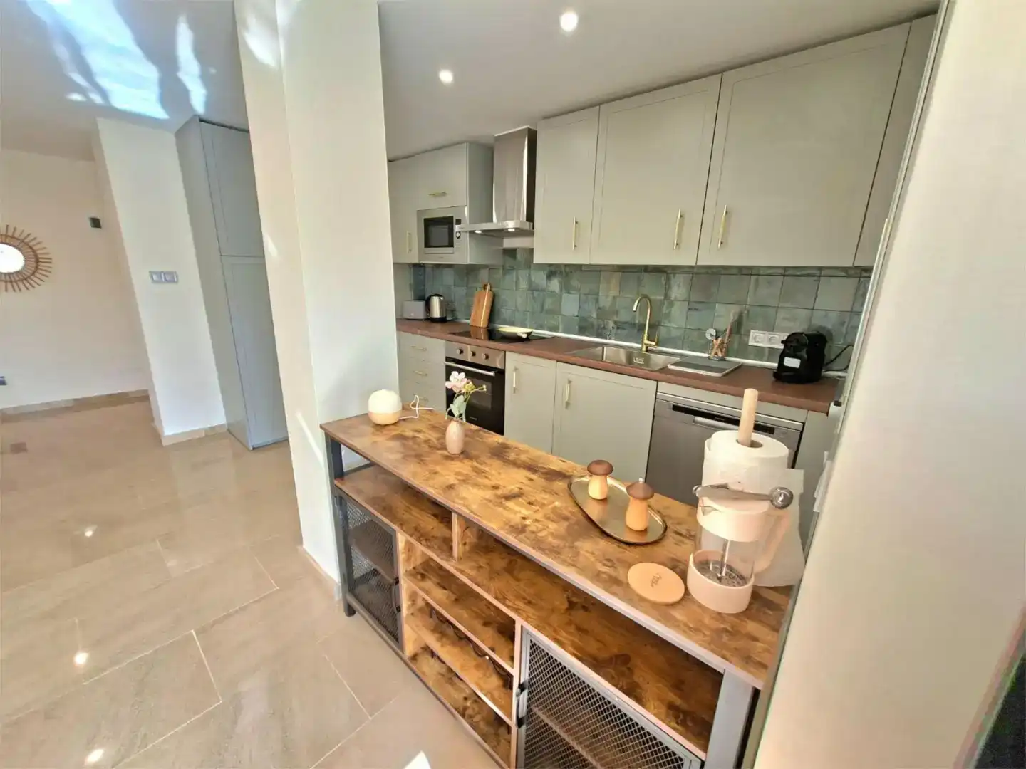 Kitchen of Flat for sale in Manilva  with Air Conditioner and Swimming Pool
