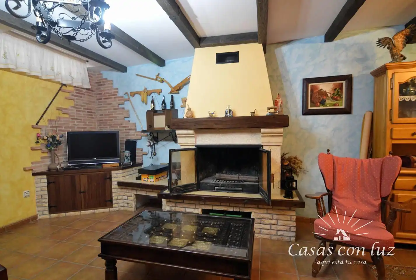 Sala d'estar de Casa adosada en venda en Barrios rurales del oeste