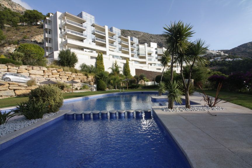 Swimming pool of Flat to rent in Altea  with Air Conditioner, Terrace and Furnished