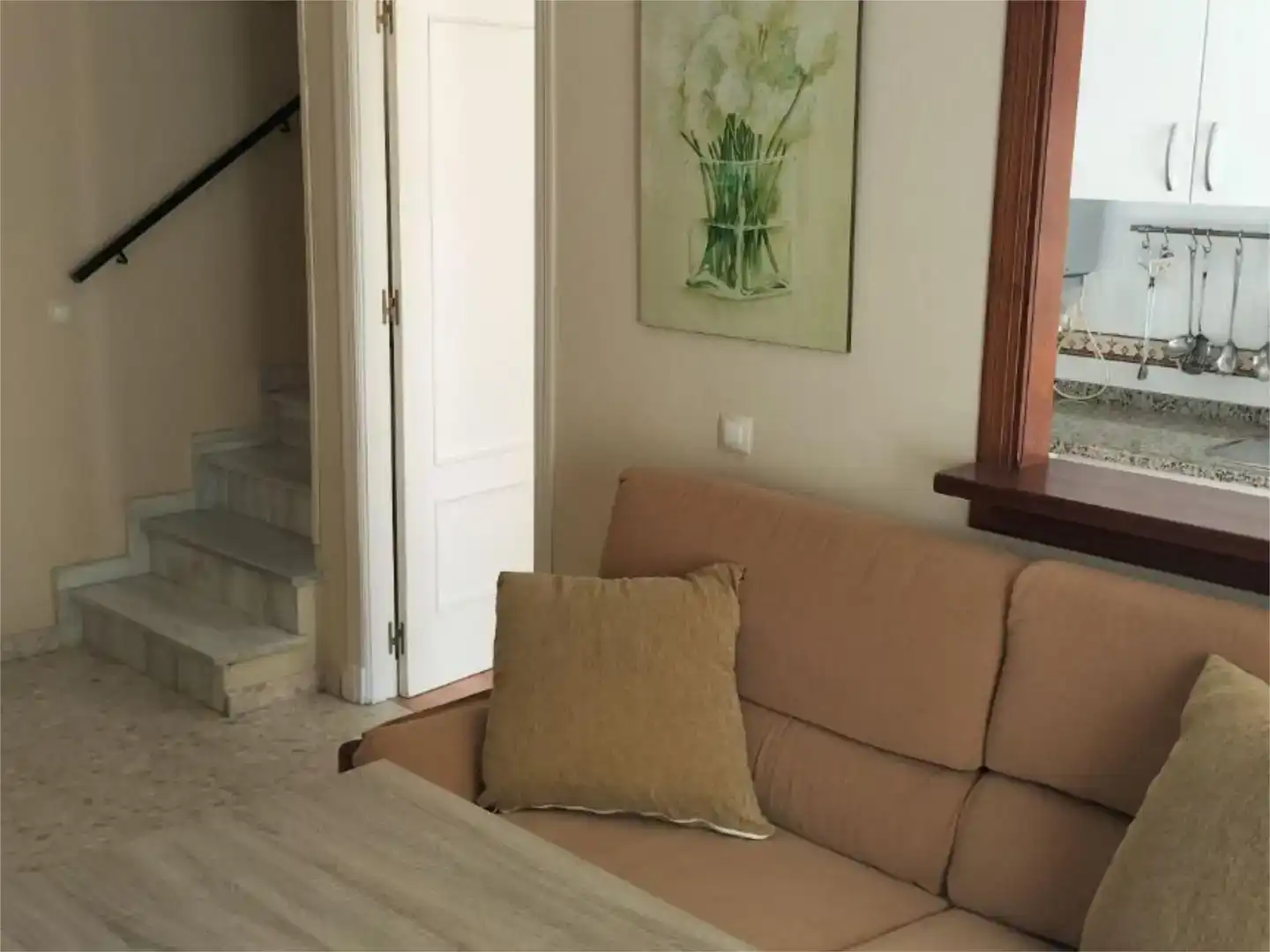 Sala de estar de Dúplex de alquiler en Chipiona con Aire acondicionado, Amueblado y Balcón
