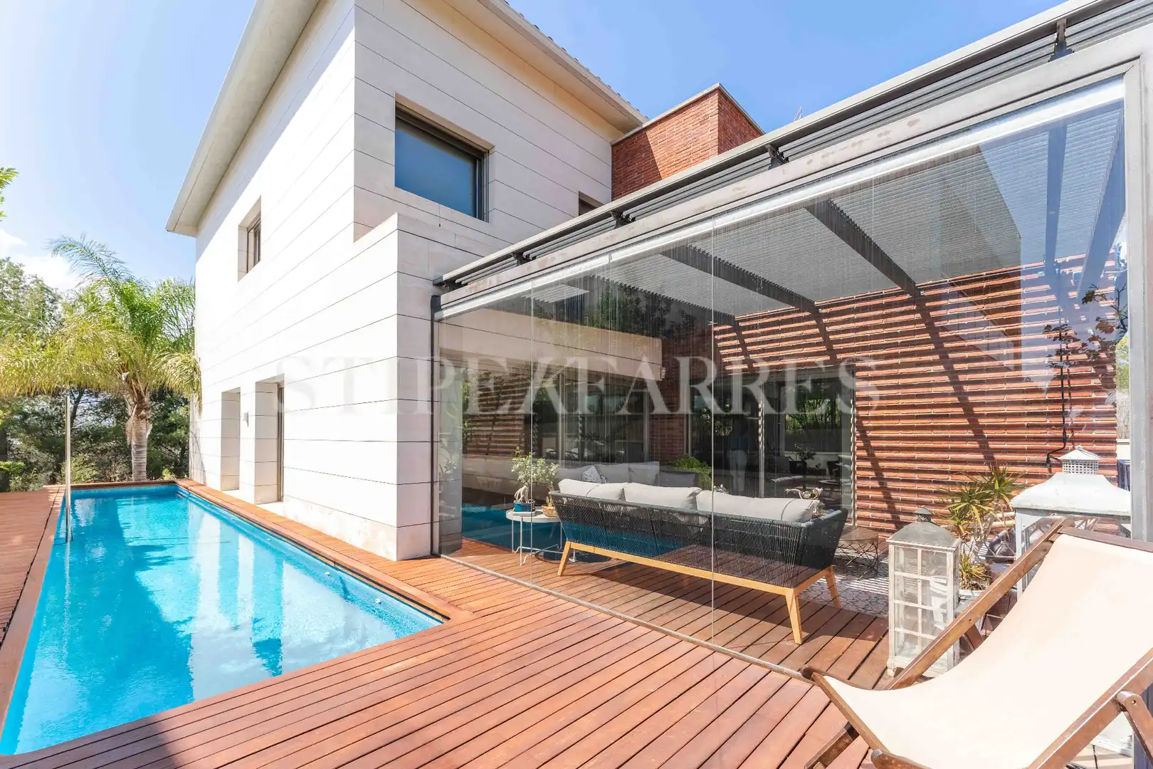 Terraza de Casa o chalet de alquiler en El Papiol con Aire acondicionado, Calefacción y Jardín privado