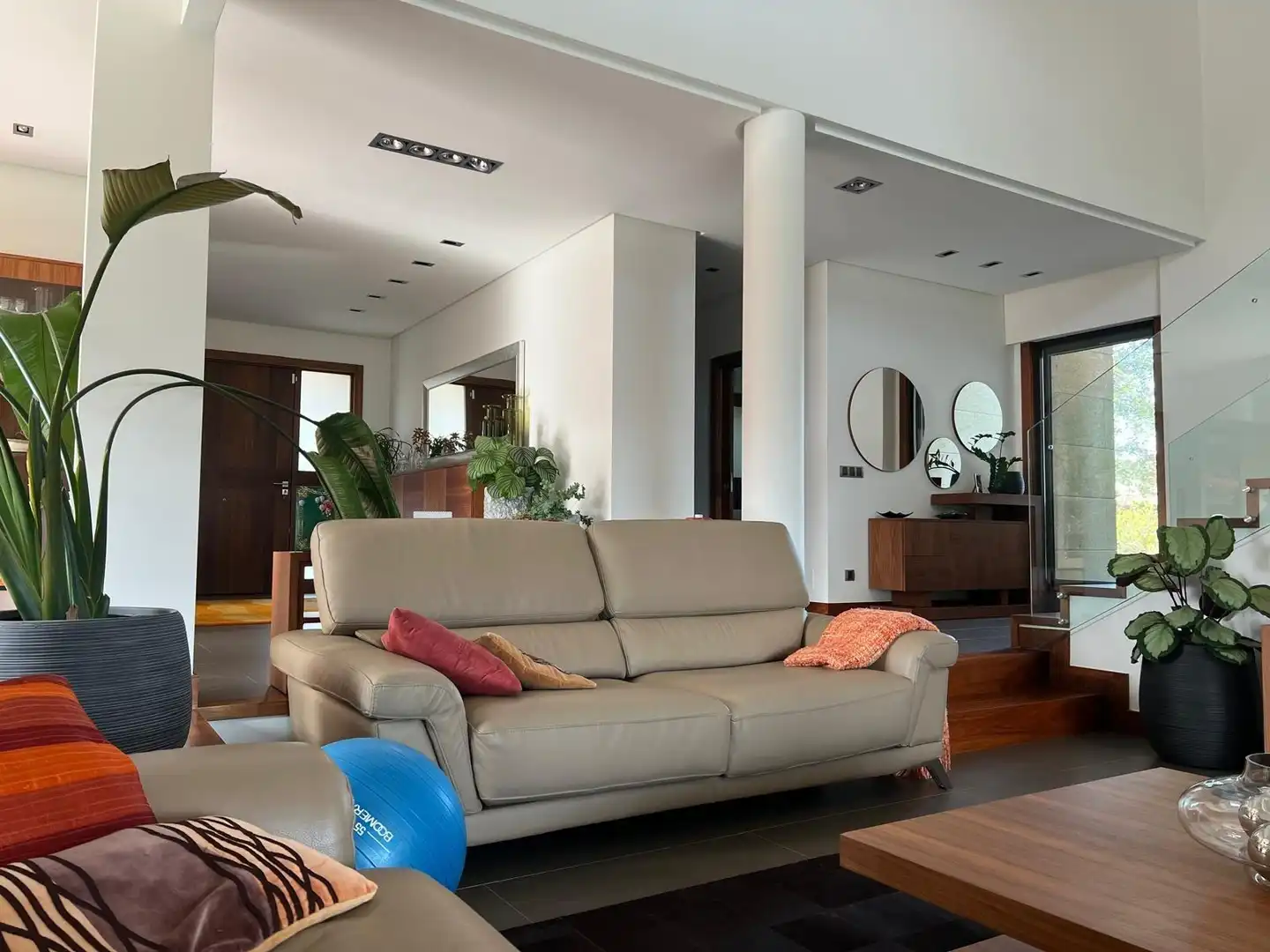Sala de estar de Casa o chalet en venta en O Rosal   con Calefacción, Jardín privado y Terraza