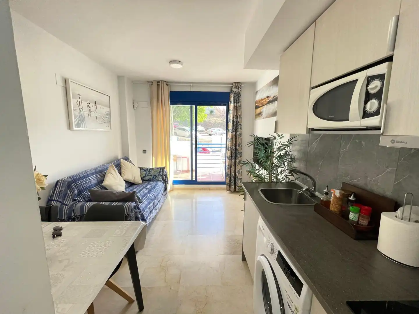 Sala de estar de Apartamento en venta en Benalmádena con Aire acondicionado, Calefacción y Terraza