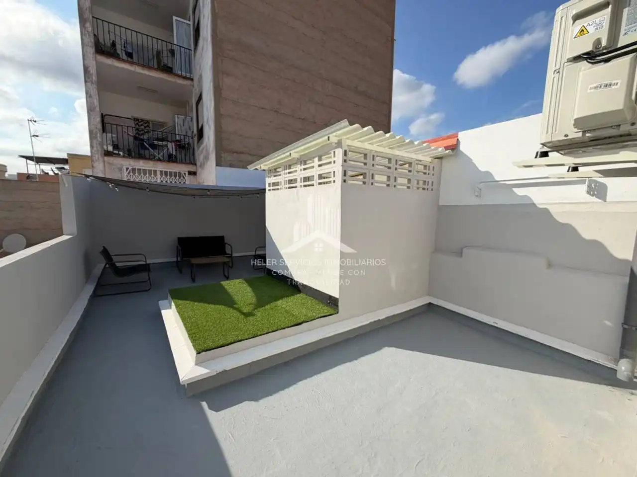Terrace of Flat for rent in Vila-real  with Air Conditioner, Parquet flooring and Terrace
