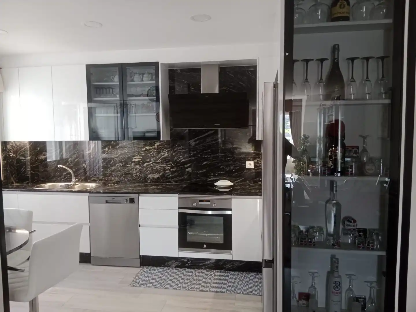 Kitchen of Flat for sale in Cambre   with Heating, Storage room and Furnished