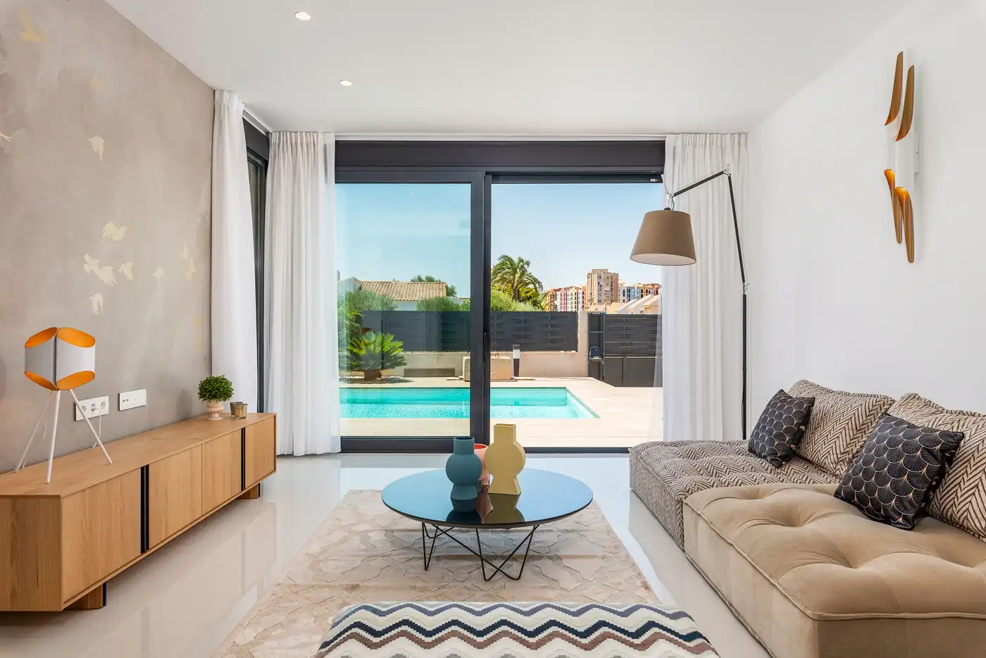 Sala d'estar de Finca rústica en venda en Cartagena amb Aire condicionat, Terrassa i Piscina
