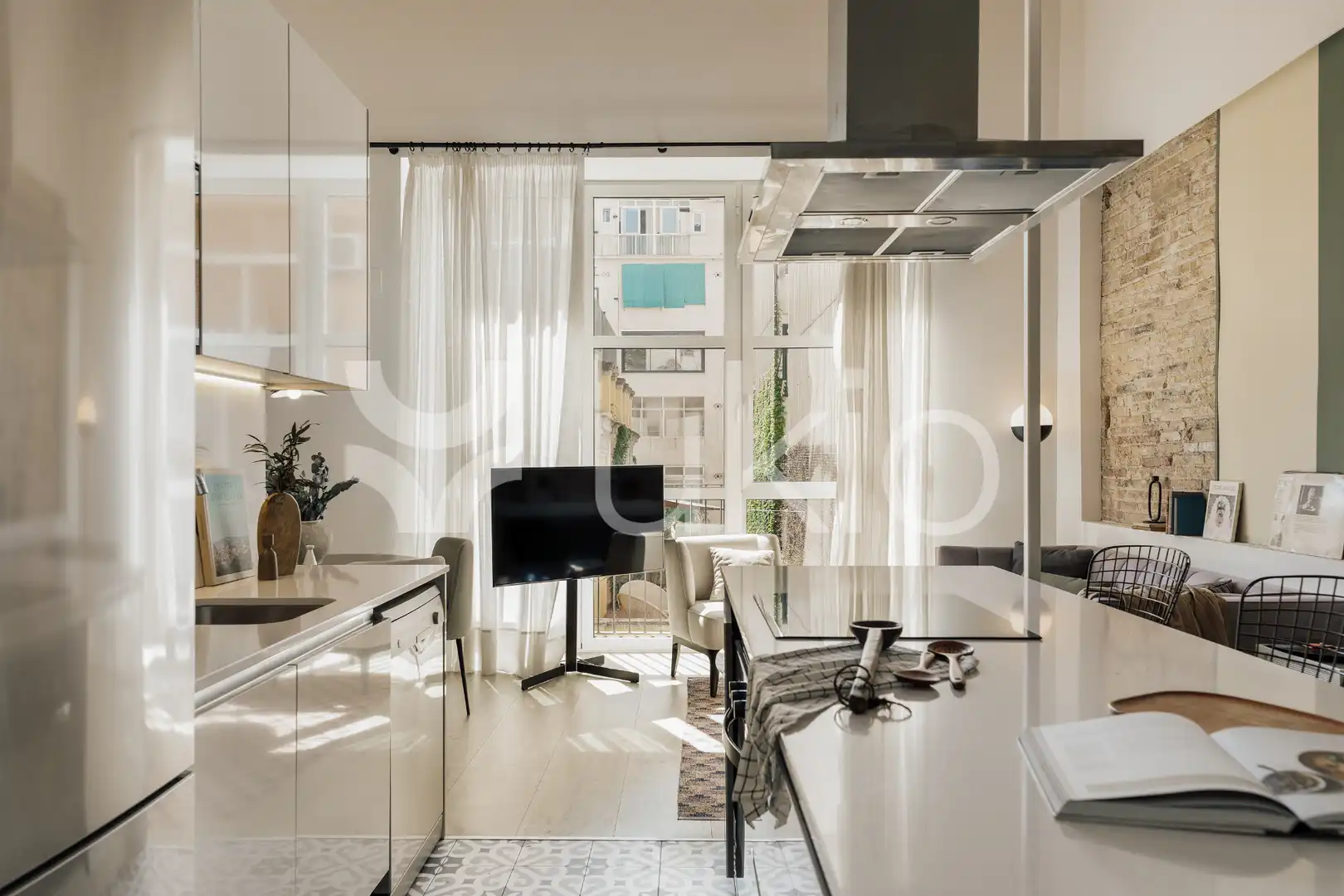 Kitchen of Apartments for rent in Barcelona  with Air Conditioner, Heating and Furnished