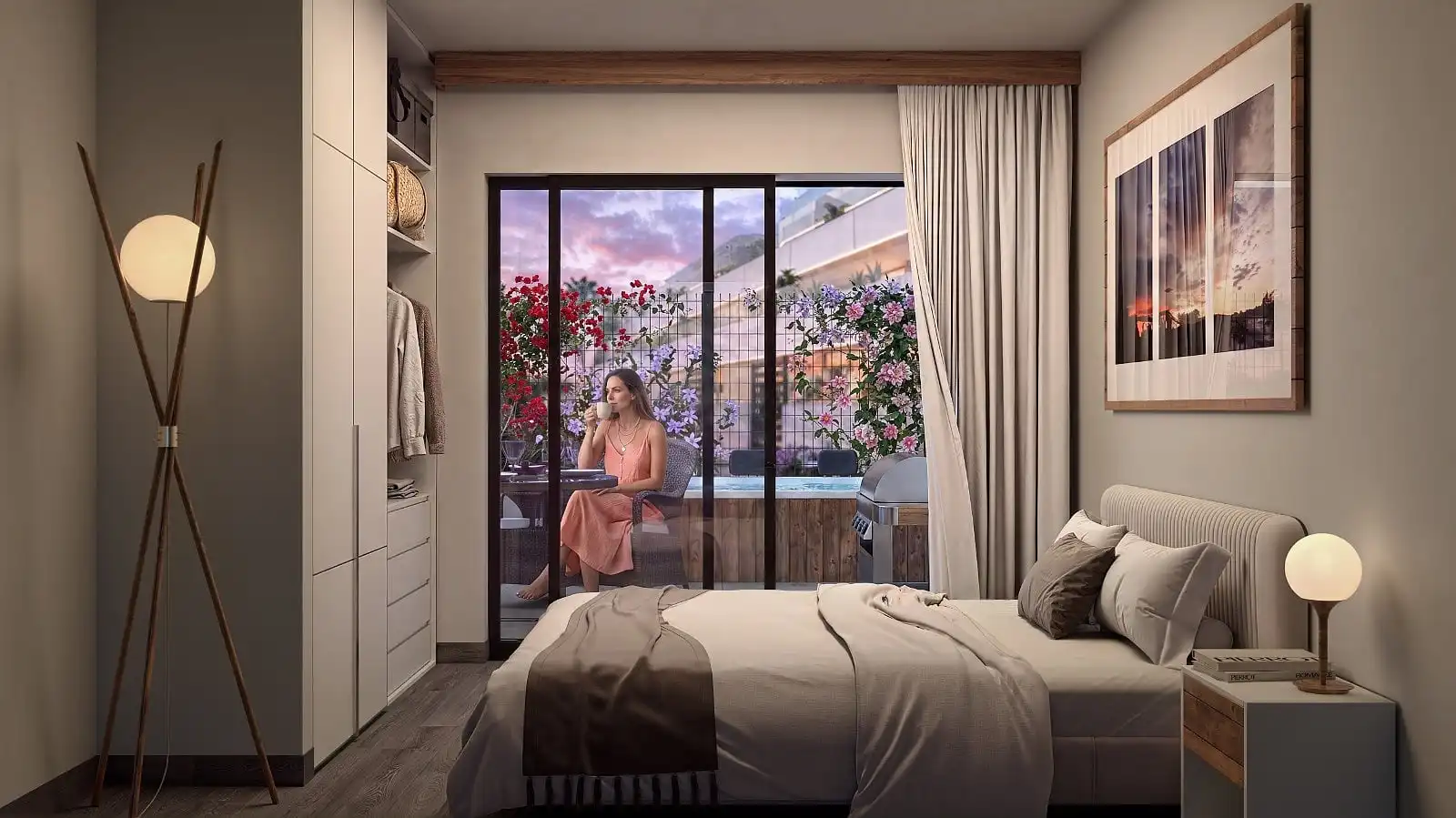 Bedroom of Apartments for sale in Vera  with Air Conditioner, Terrace and Balcony