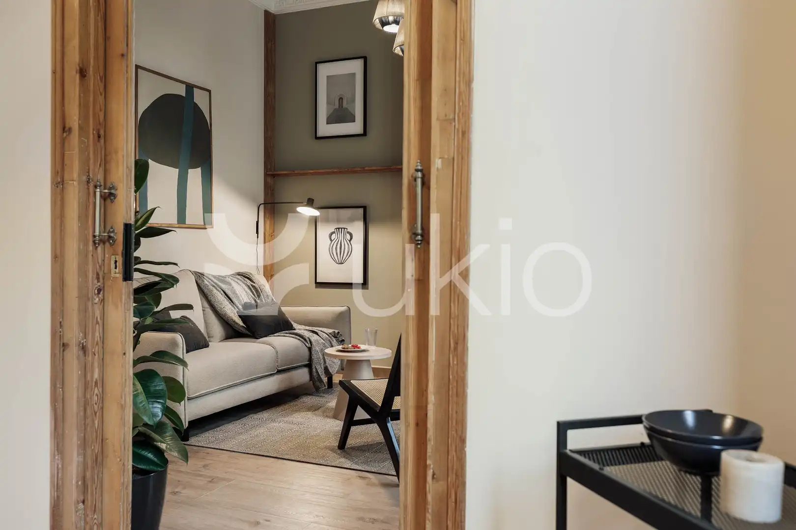 Living room of Apartments for rent in Barcelona  with Air Conditioner, Heating and Furnished