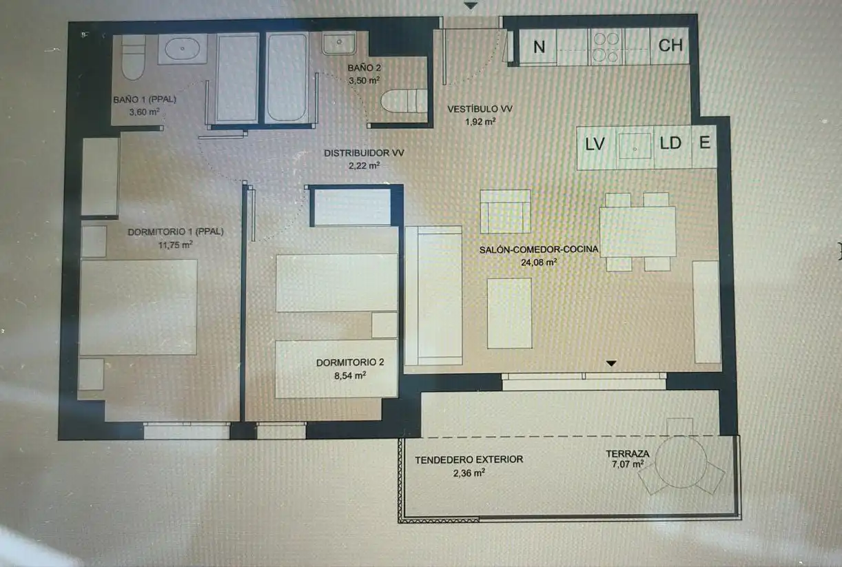 Apartamento con terraza en venta en El Montgó, imagen 48