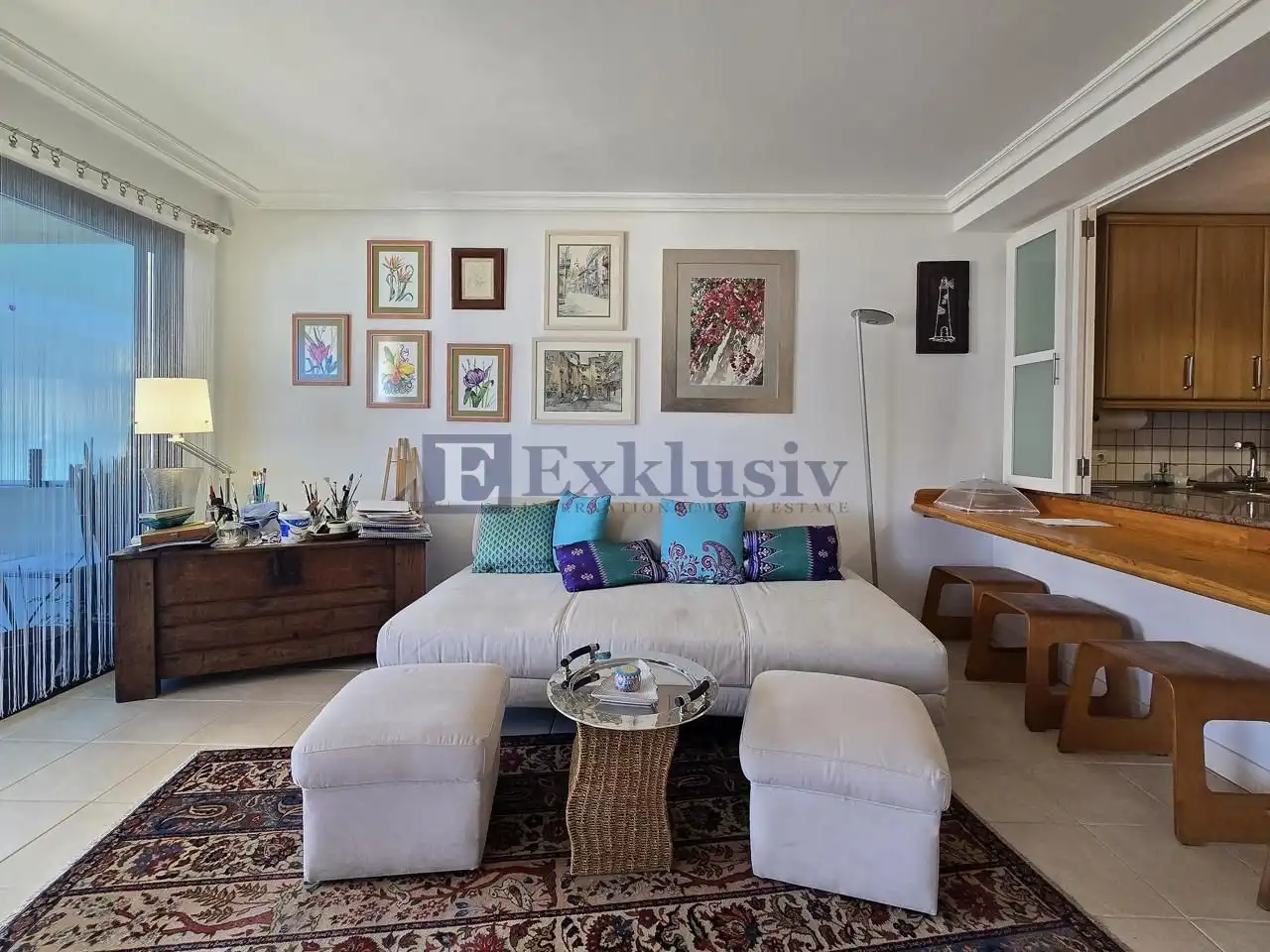 Sala de estar de Piso en venta en Santiago del Teide con Terraza y Piscina comunitaria