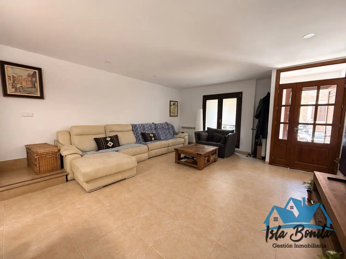 Sala de estar de Casa adosada en venta en Marratxí con Aire acondicionado, Calefacción y Terraza
