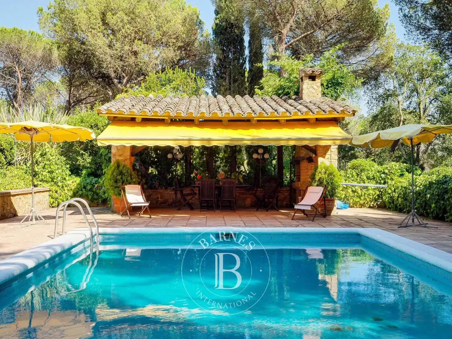 Jardí de Finca rústica en venda en Caldes de Malavella amb Calefacció, Piscina i Internet