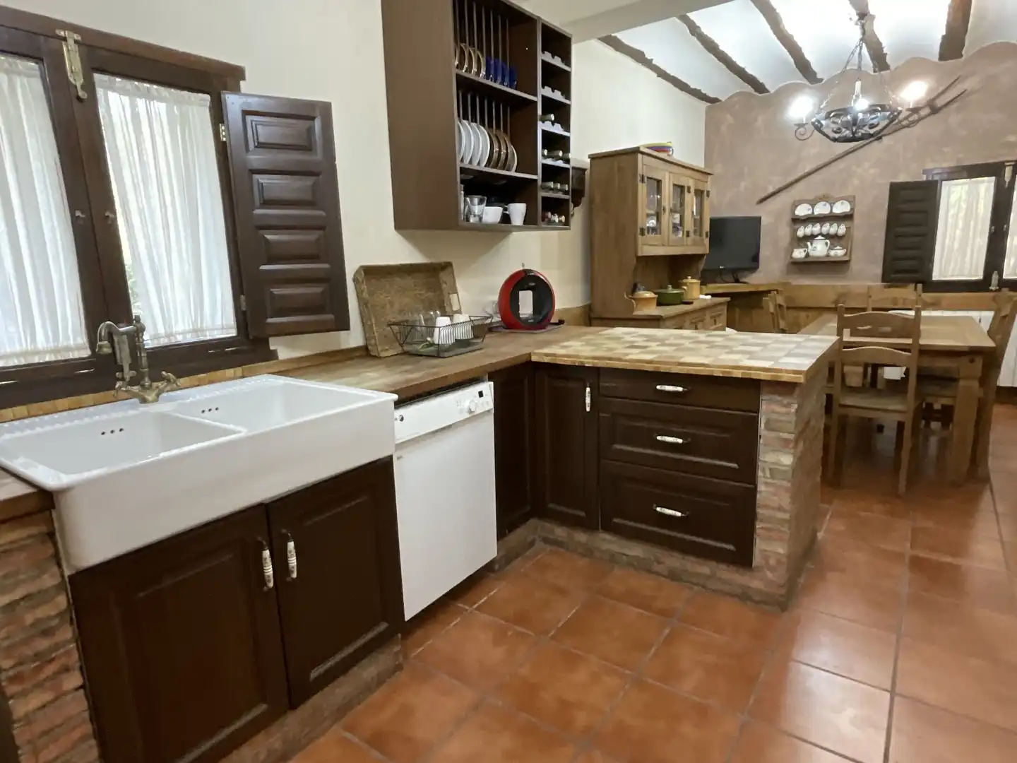 Kitchen of Country homes for sale in Bobadilla  with Parquet flooring, Terrace and Storage room