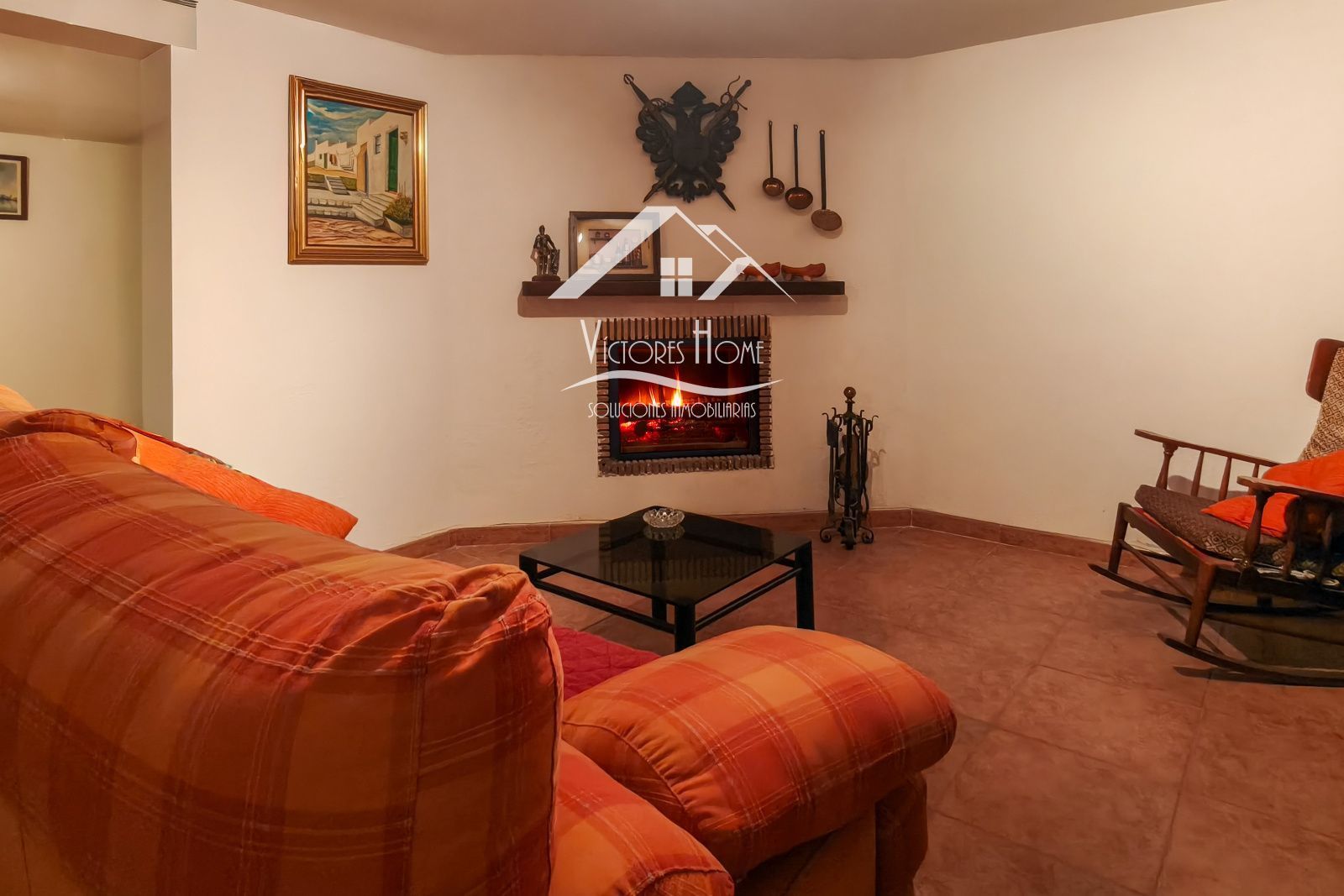 Living room of House or chalet for sale in San Agustín del Guadalix  with Air Conditioner, Heating and Parquet flooring