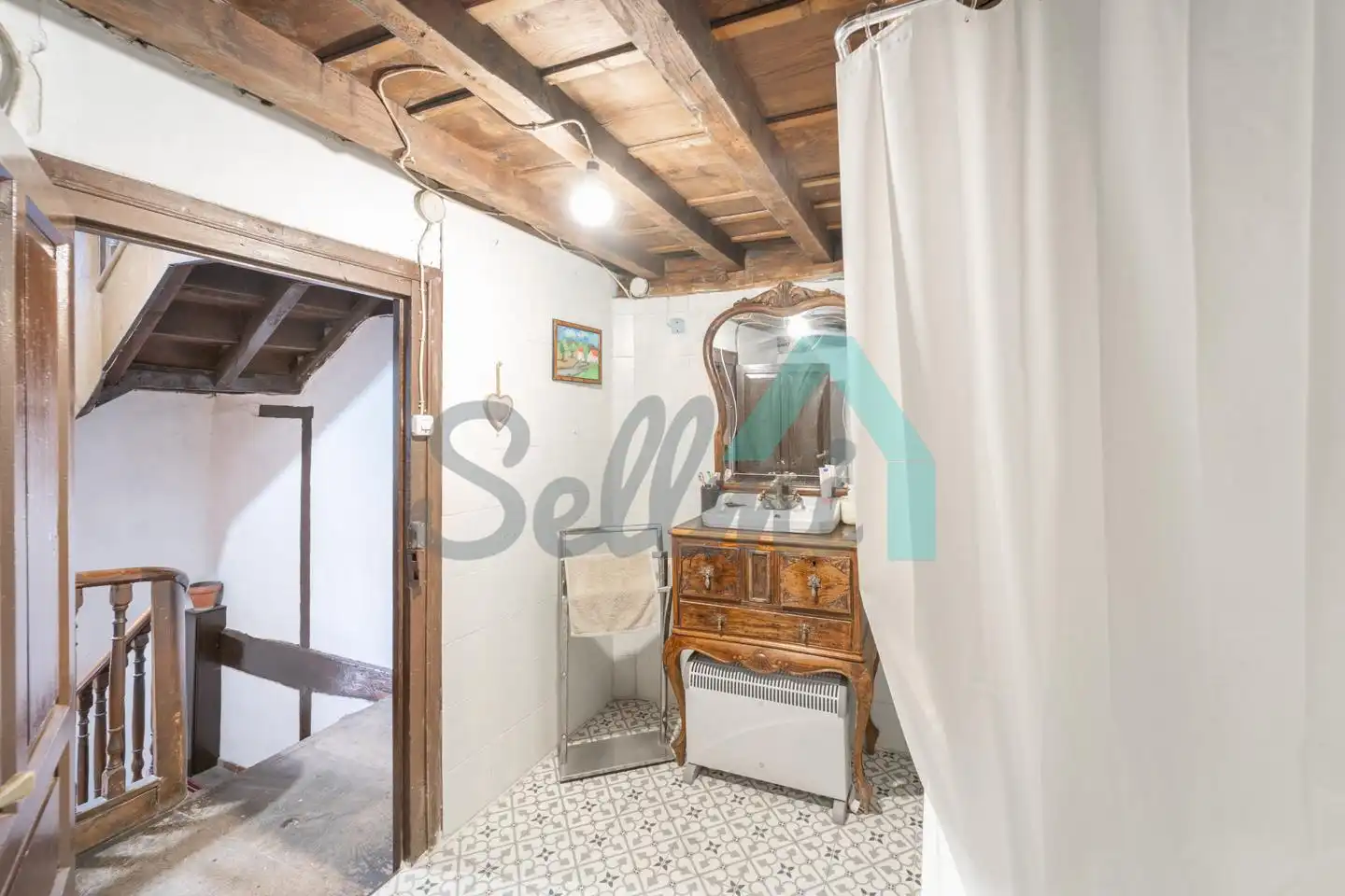 Baño de Casa adosada en venta en Quirós con Parquet y Trastero