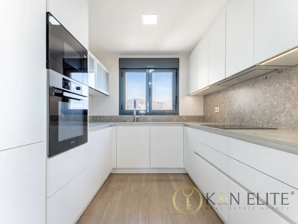 Kitchen of Attic for rent in Benidorm  with Air Conditioner, Private garden and Swimming Pool