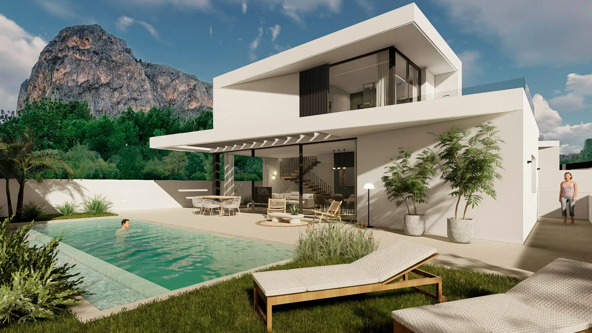 Chalet con piscina en venta en Balcón de Ponoig - Polop Paradis - Polop Hills