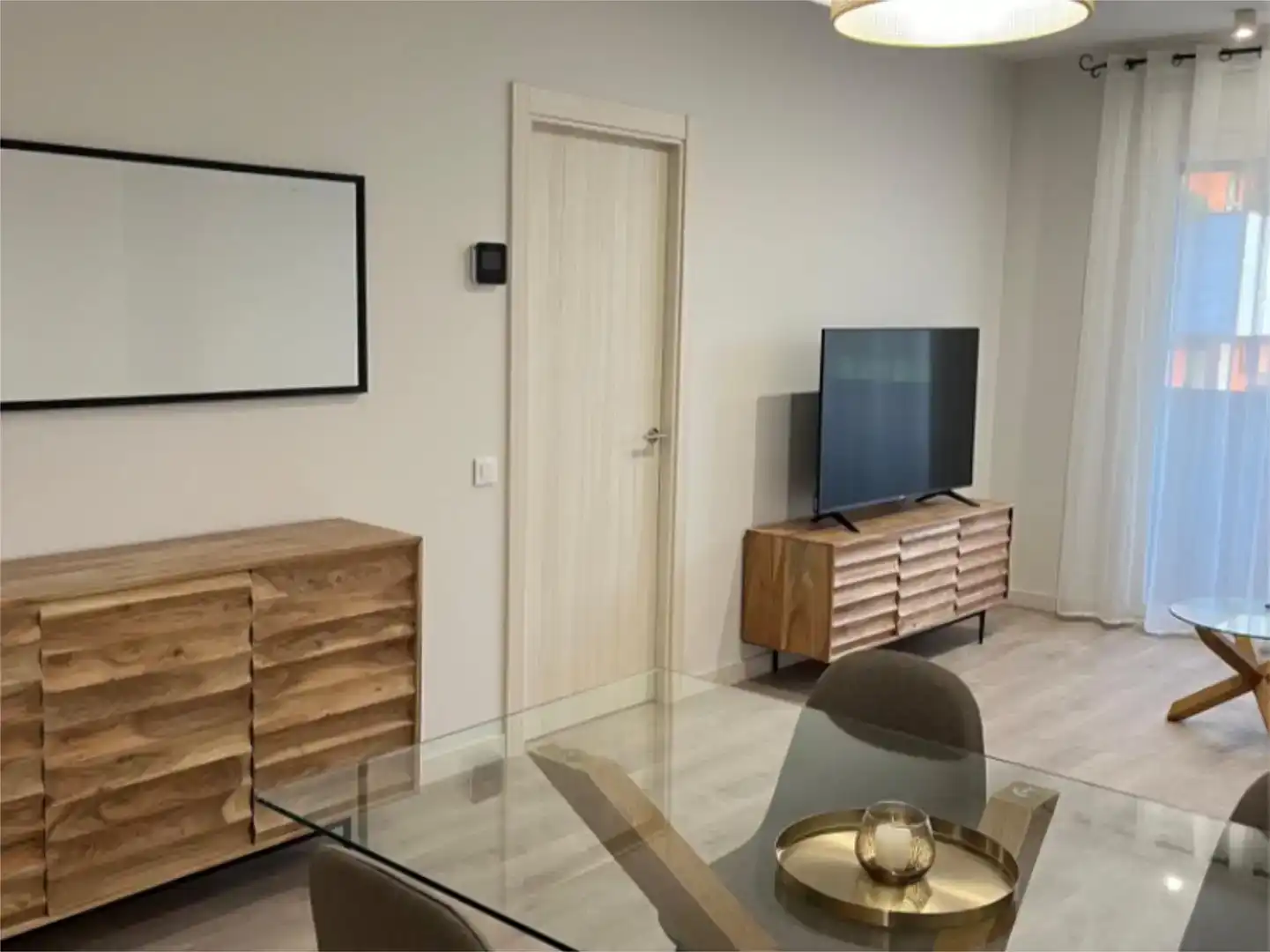 Wohnzimmer von Wohnung zur Miete in Fraga mit Klimaanlage und Balkon