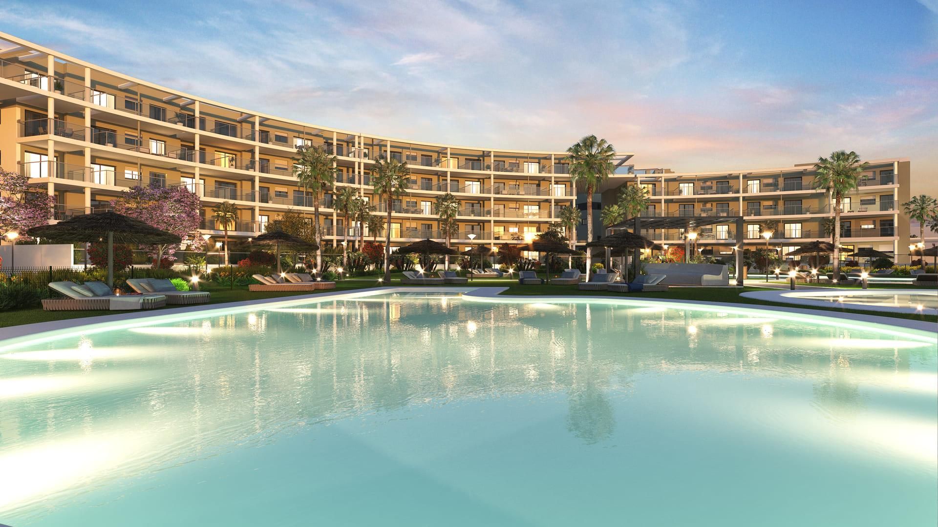 Piscina de Apartament en venda en Manilva amb Piscina comunitària