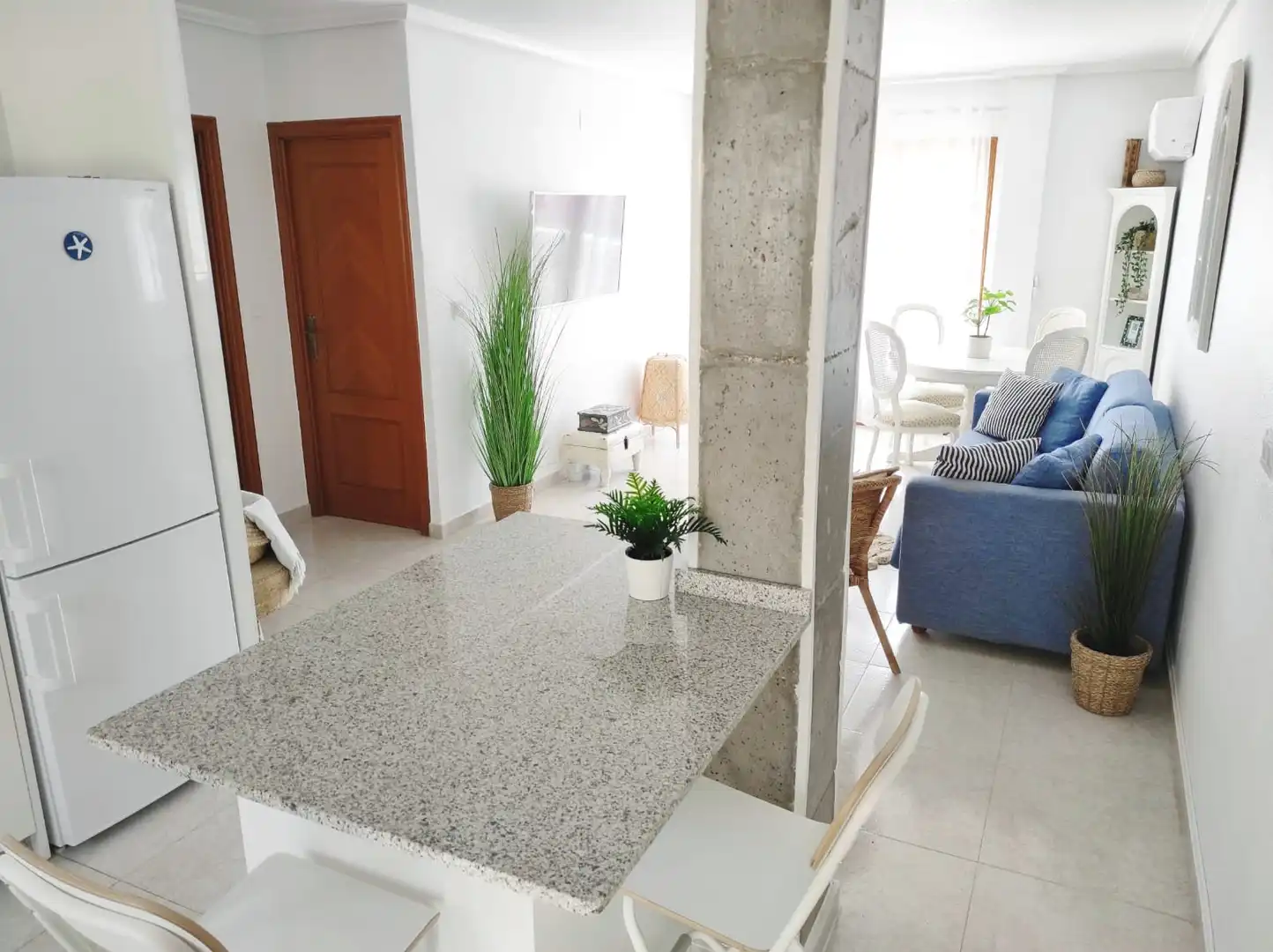 Sala de estar de Apartamento de alquiler en Pilar de la Horadada con Aire acondicionado, Calefacción y Terraza