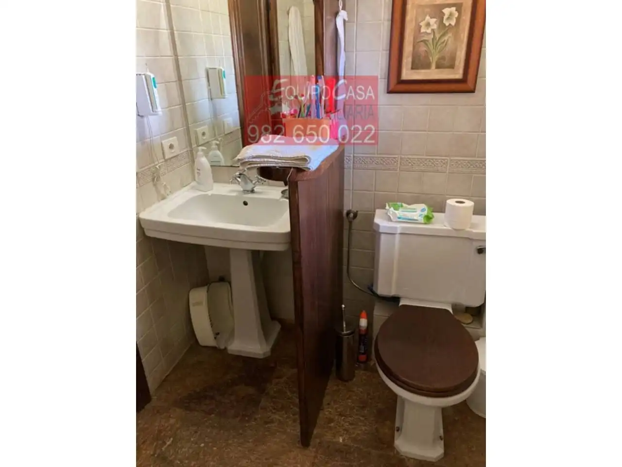 Baño de Casa o chalet en venta en Lugo con Calefacción, Jardín privado y Terraza