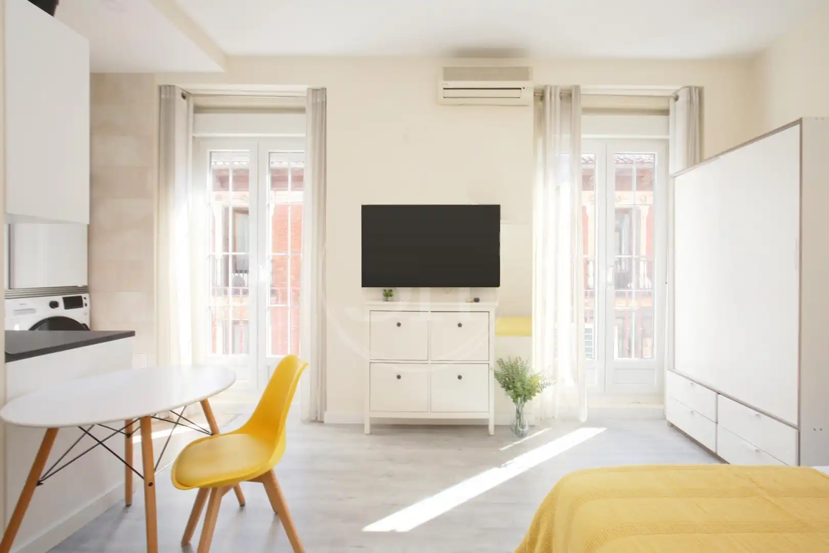 Sala de estar de Piso de alquiler en Madrid con Aire acondicionado, Calefacción y Amueblado