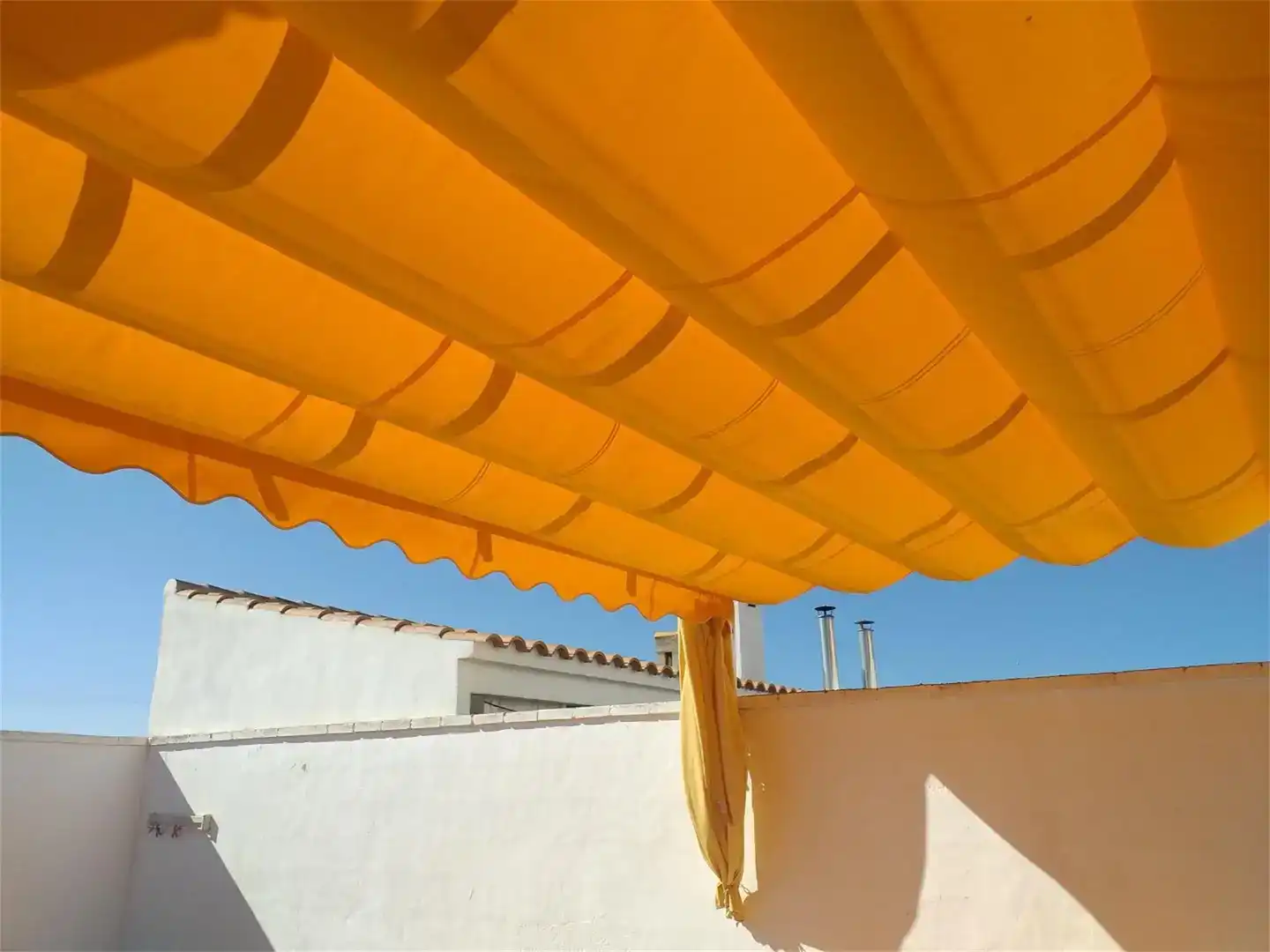 Terraza de Casa adosada en venta en Villavaliente con Parquet, Trastero y Amueblado
