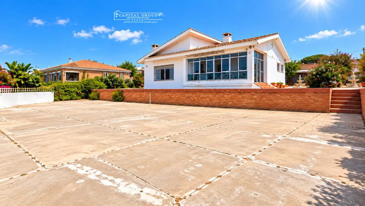 Exterior view of Houses for sale in Punta Umbría  with Private garden, Terrace and Furnished