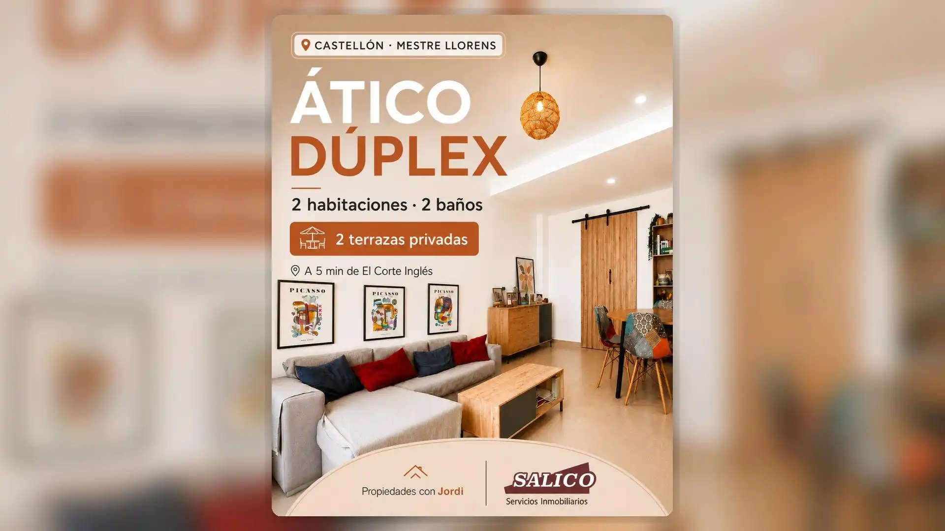 Ático en venta en Castellón de la Plana / Castelló de la Plana con Terraza, Amueblado y Balcón