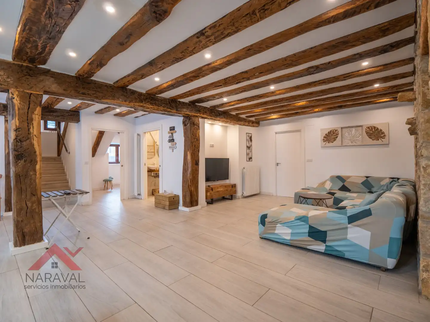 Sala d'estar de Casa o xalet en venda en Valdegovia / Gaubea amb Calefacció, Jardí privat i Terrassa