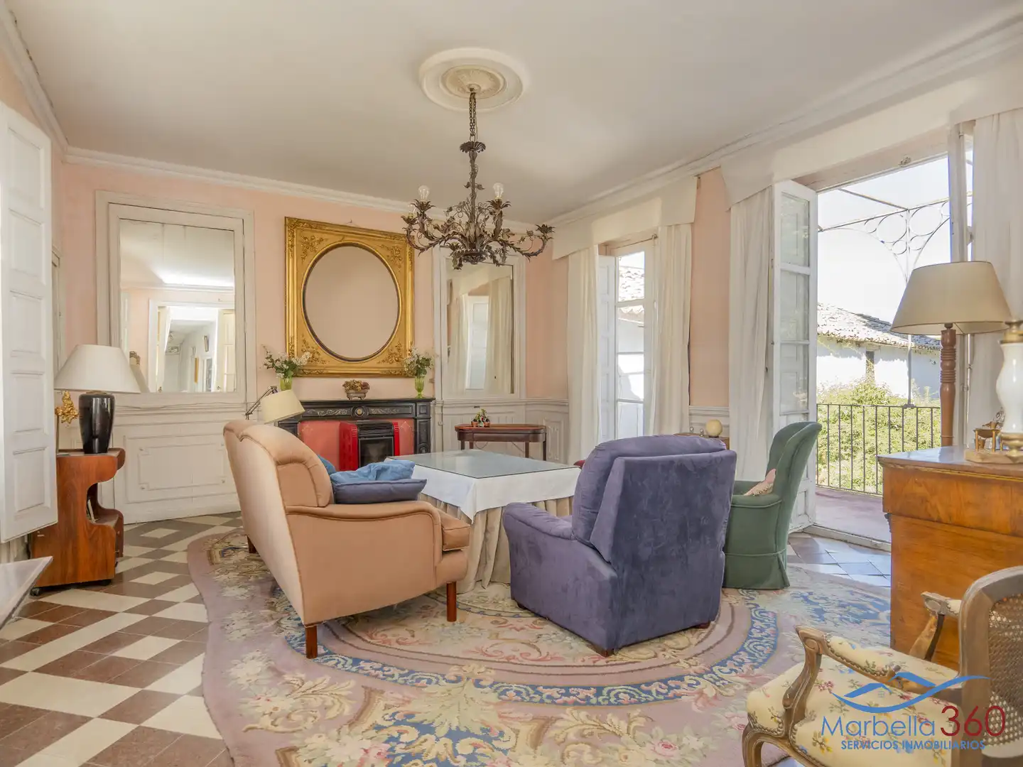 Sala de estar de Casa o chalet en venta en Ronda con Jardín privado, Terraza y Amueblado
