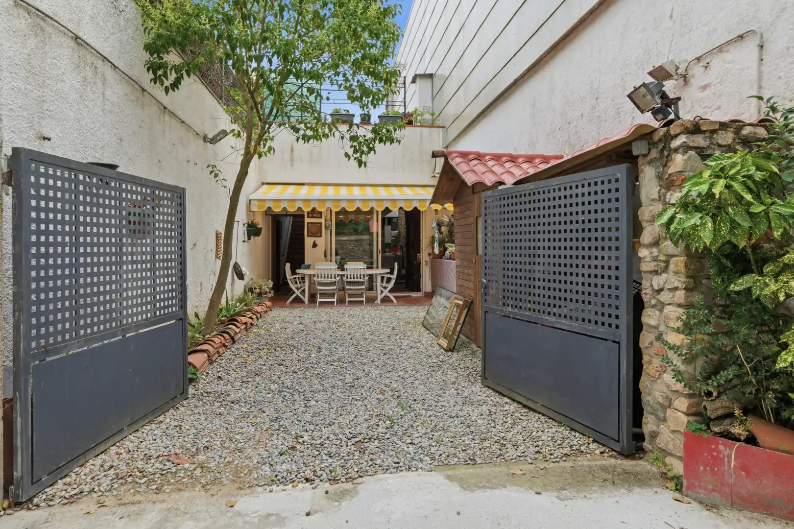 Terraza de Casa adosada en venta en Riudarenes con Aire acondicionado, Calefacción y Jardín privado