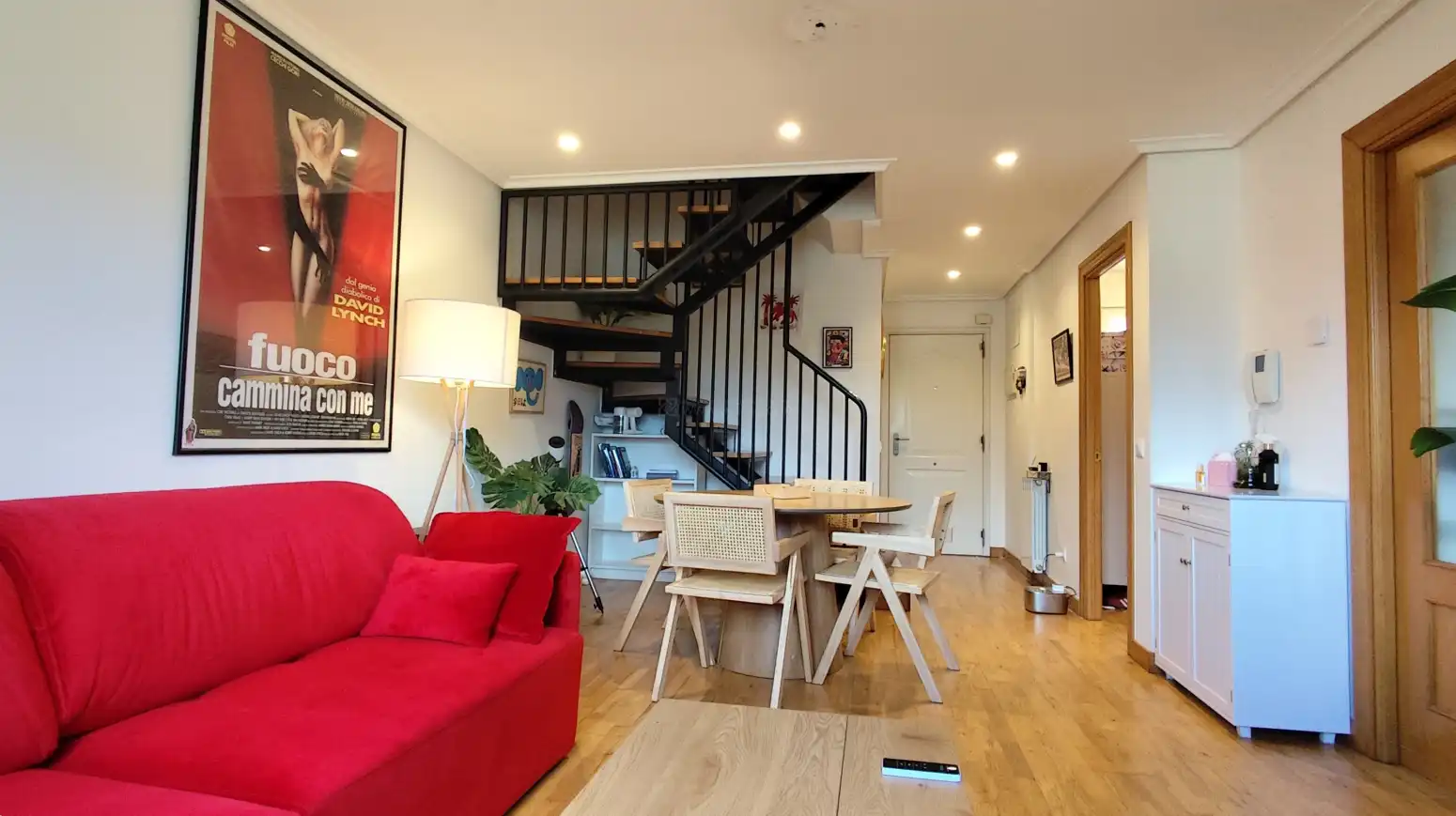 Wohnzimmer von Wohnung zur Miete in Villamediana de Iregua mit Heizung, Parkett und Terrasse