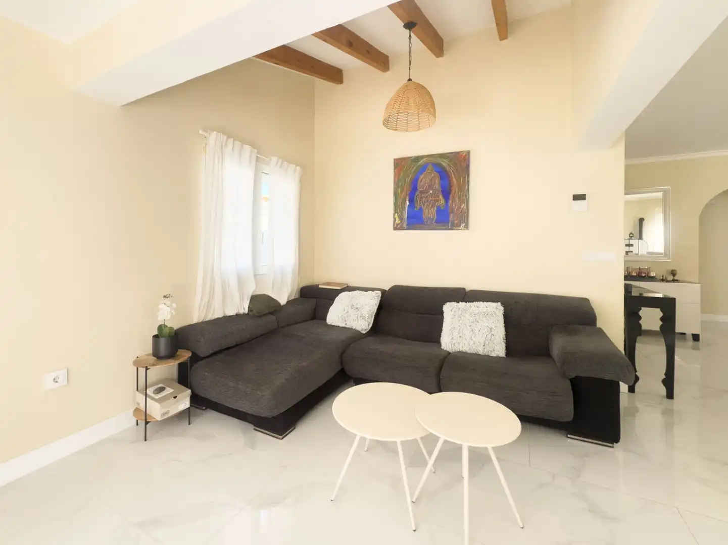 Sala de estar de Casa o chalet en venta en Dénia con Aire acondicionado, Calefacción y Jardín privado