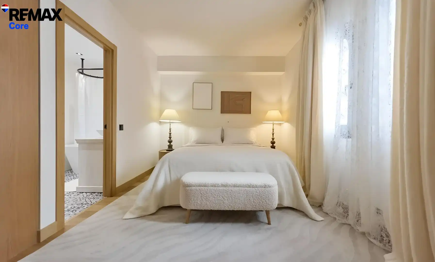 Schlafzimmer von Wohnung zum Verkauf in Marbella mit Klimaanlage, Heizung und Privatgarten