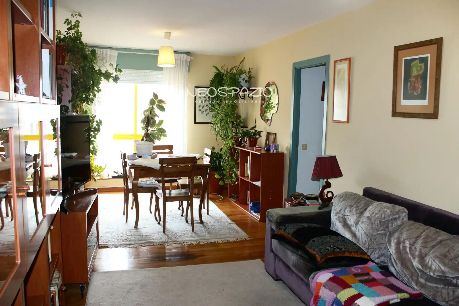 Living room of Flat for sale in Lugo Capital  with Heating, Parquet flooring and Terrace