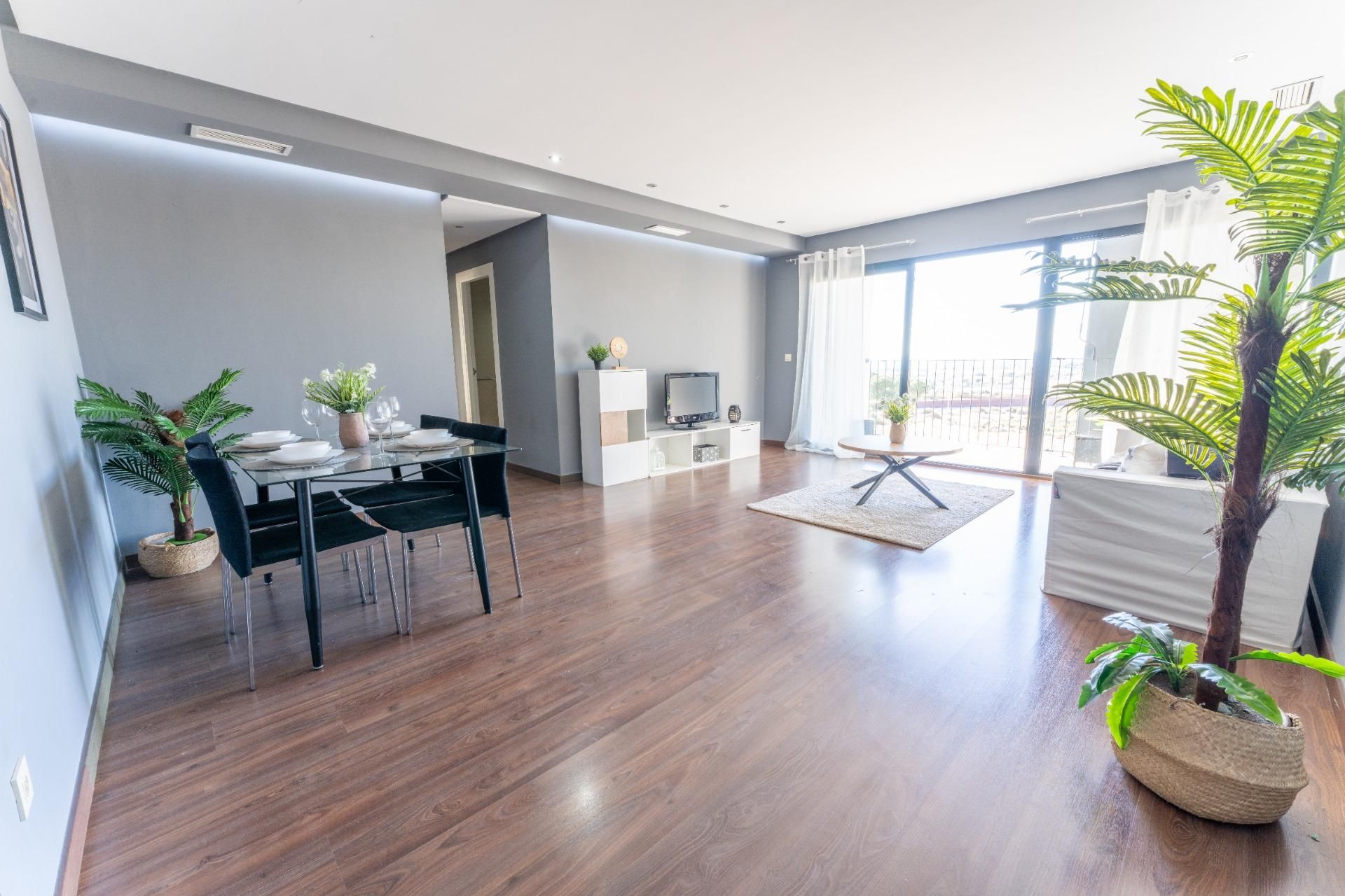 Living room of Flat for sale in Crevillent  with Air Conditioner, Private garden and Terrace