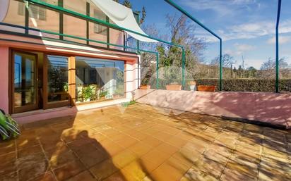 Terrassa de Casa o xalet en venda en San Lorenzo de El Escorial amb Calefacció, Jardí privat i Piscina comunitària