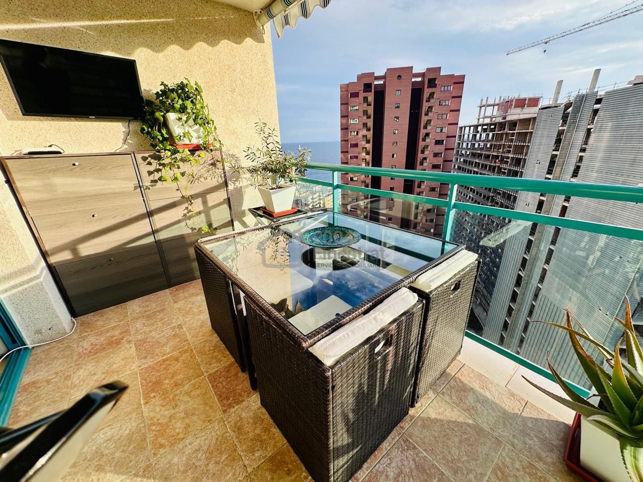 Terrace of Flat for sale in Villajoyosa / La Vila Joiosa  with Terrace, Furnished and Community pool