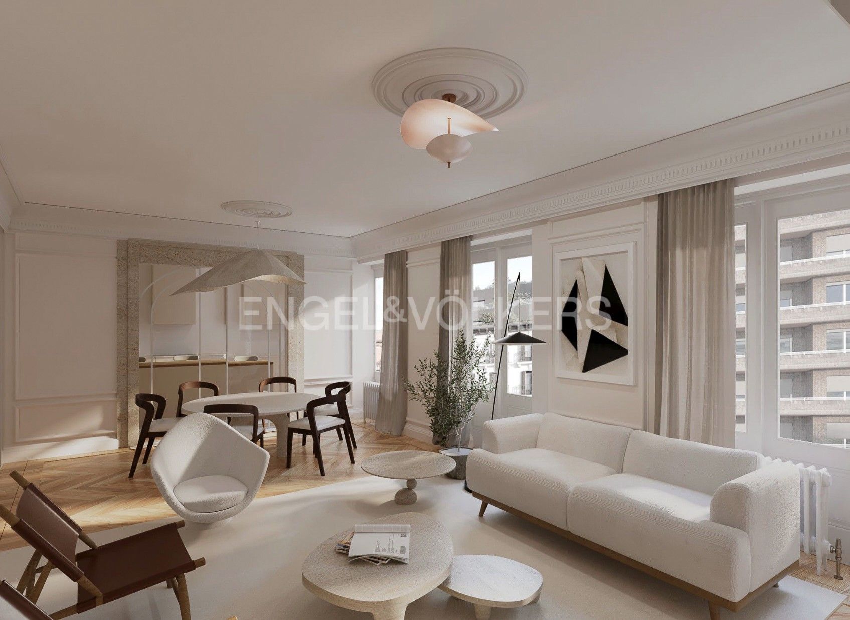 Living room of Apartment for sale in  Madrid Capital  with Heating and Balcony