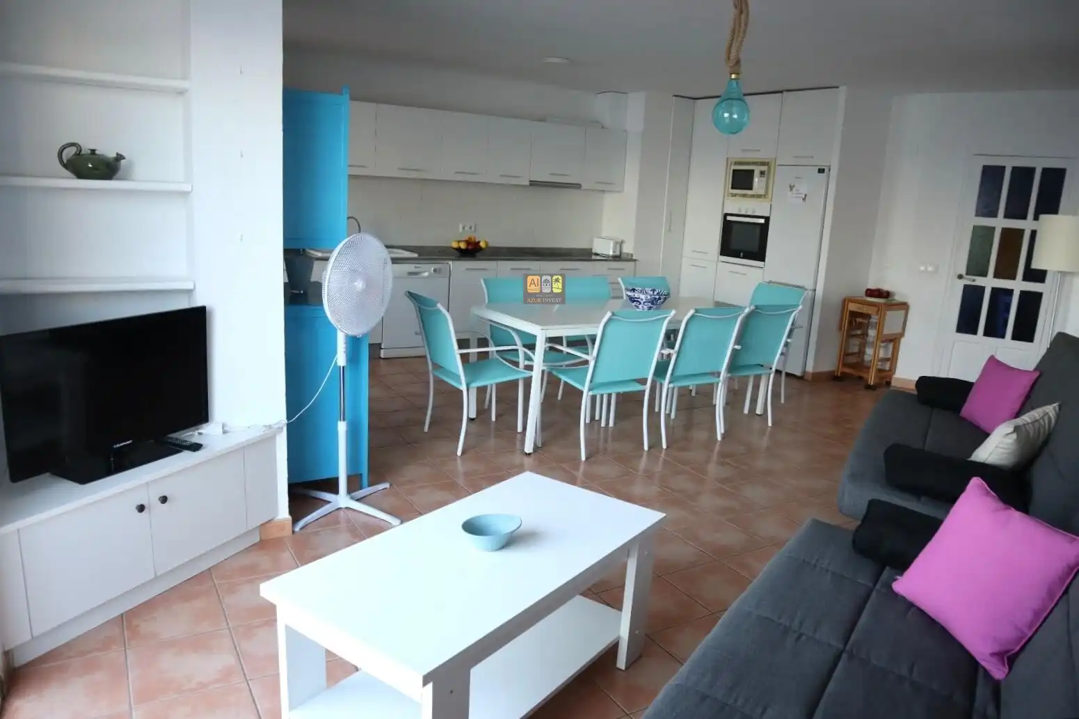 Wohnzimmer von Dachboden zur Miete in Altea mit Terrasse und Möbliert