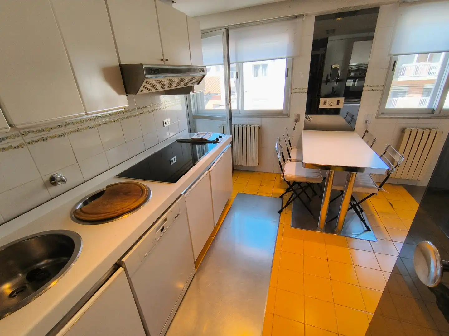 Küche von Wohnung zum Verkauf in Palencia mit Klimaanlage, Heizung und Parkett