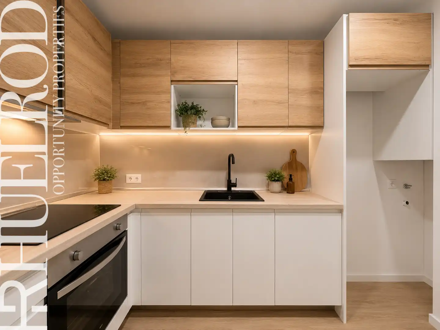 Cocina de Planta baja en venta en Granollers con Aire acondicionado, Parquet y Amueblado